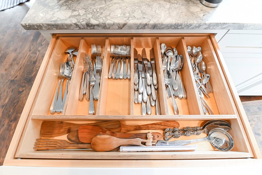 "The Belmont" Transitional White Kitchen with Island, Marble Countertop and Sub-Zero & Wolf Appliances