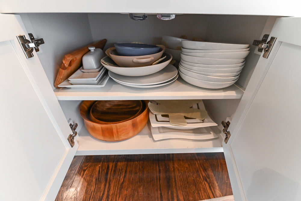 "The Belmont" Transitional White Kitchen with Island, Marble Countertop and Sub-Zero & Wolf Appliances