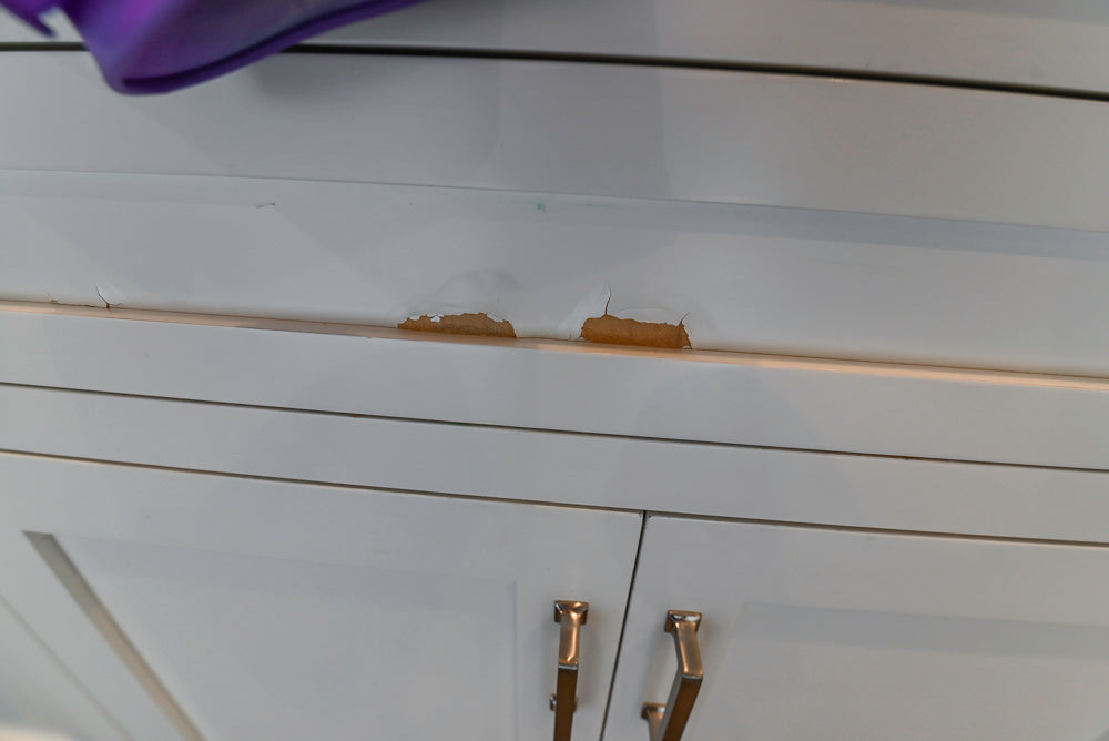 "The Belmont" Transitional White Kitchen with Island, Marble Countertop and Sub-Zero & Wolf Appliances