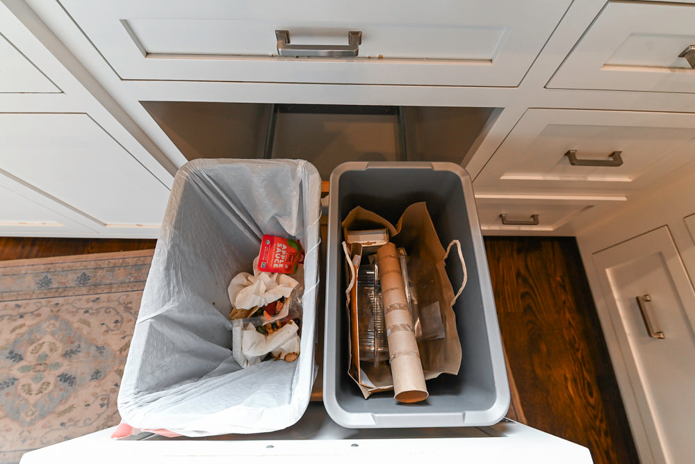 "The Belmont" Transitional White Kitchen with Island, Marble Countertop and Sub-Zero & Wolf Appliances