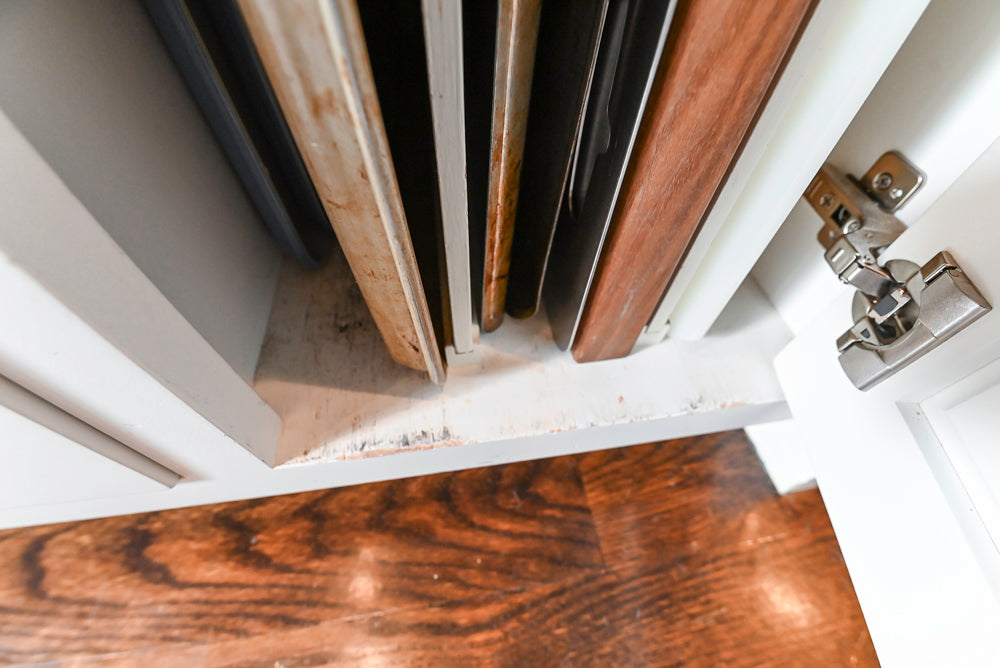 "The Belmont" Transitional White Kitchen with Island, Marble Countertop and Sub-Zero & Wolf Appliances