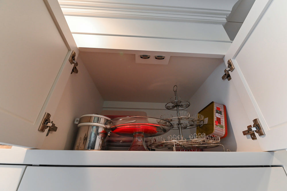 "The Belmont" Transitional White Kitchen with Island, Marble Countertop and Sub-Zero & Wolf Appliances