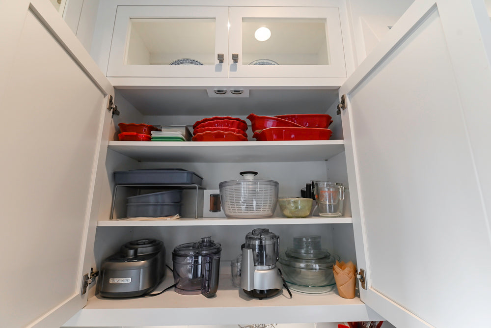 "The Belmont" Transitional White Kitchen with Island, Marble Countertop and Sub-Zero & Wolf Appliances