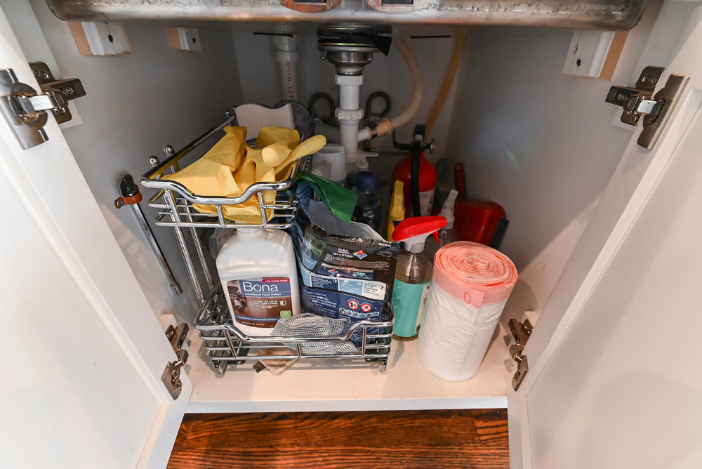 "The Belmont" Transitional White Kitchen with Island, Marble Countertop and Sub-Zero & Wolf Appliances