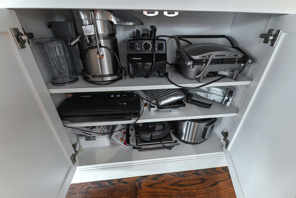 "The Belmont" Transitional White Kitchen with Island, Marble Countertop and Sub-Zero & Wolf Appliances