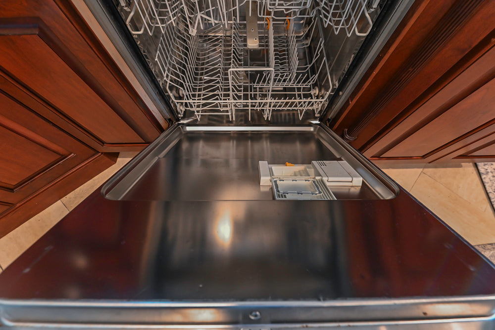 Custom Traditional Dark Wooden Kitchen with Marble Countertops and Wolf Appliances