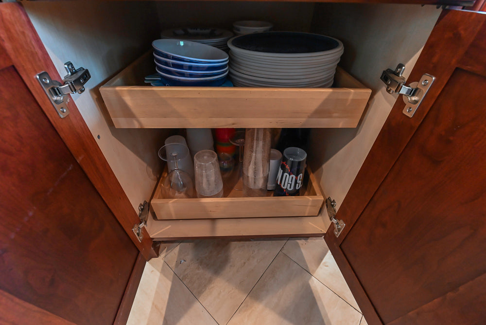 Custom Traditional Dark Wooden Kitchen with Marble Countertops and Wolf Appliances