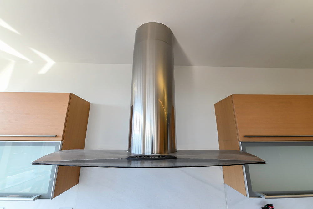 Poggenpohl Modern Light Wood Veneer Kitchen with White Marble Countertops and Appliances