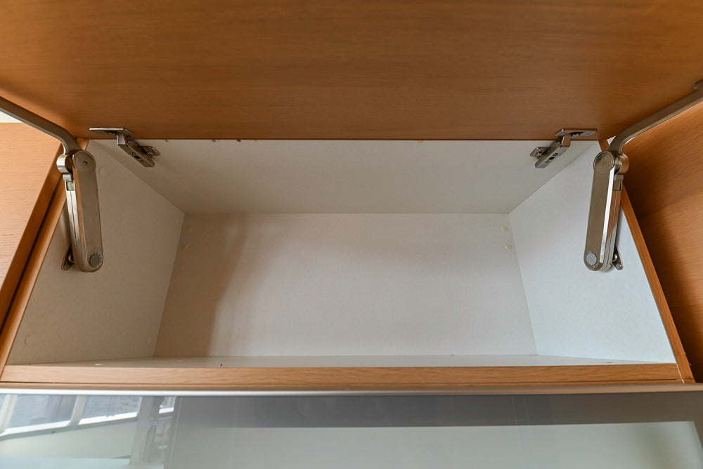 Poggenpohl Modern Light Wood Veneer Kitchen with White Marble Countertops and Appliances