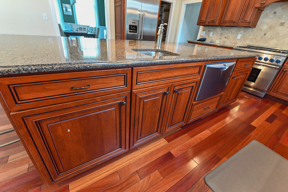 Pennville Traditional Wooden Kitchen with Granite Countertops and Thermador Appliances