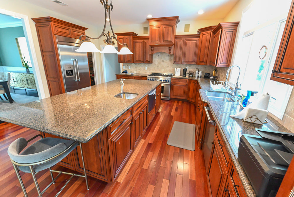 Pennville Traditional Wooden Kitchen with Granite Countertops and Thermador Appliances
