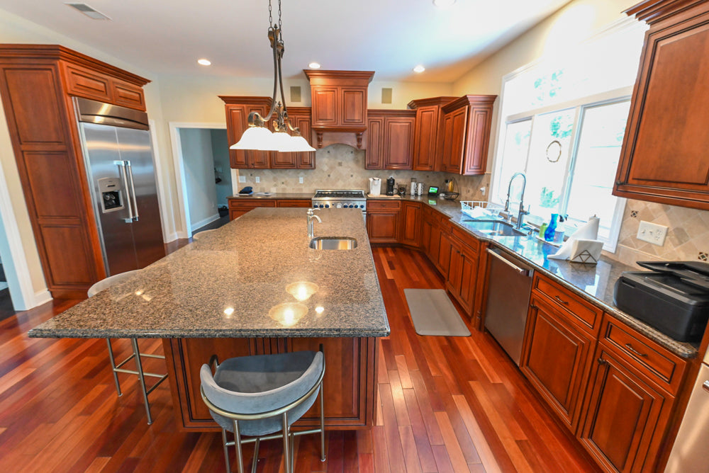 Pennville Traditional Wooden Kitchen with Granite Countertops and Thermador Appliances