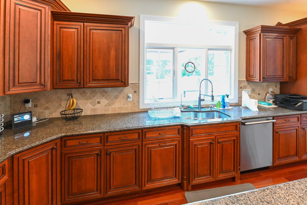 Pennville Traditional Wooden Kitchen with Granite Countertops and Thermador Appliances