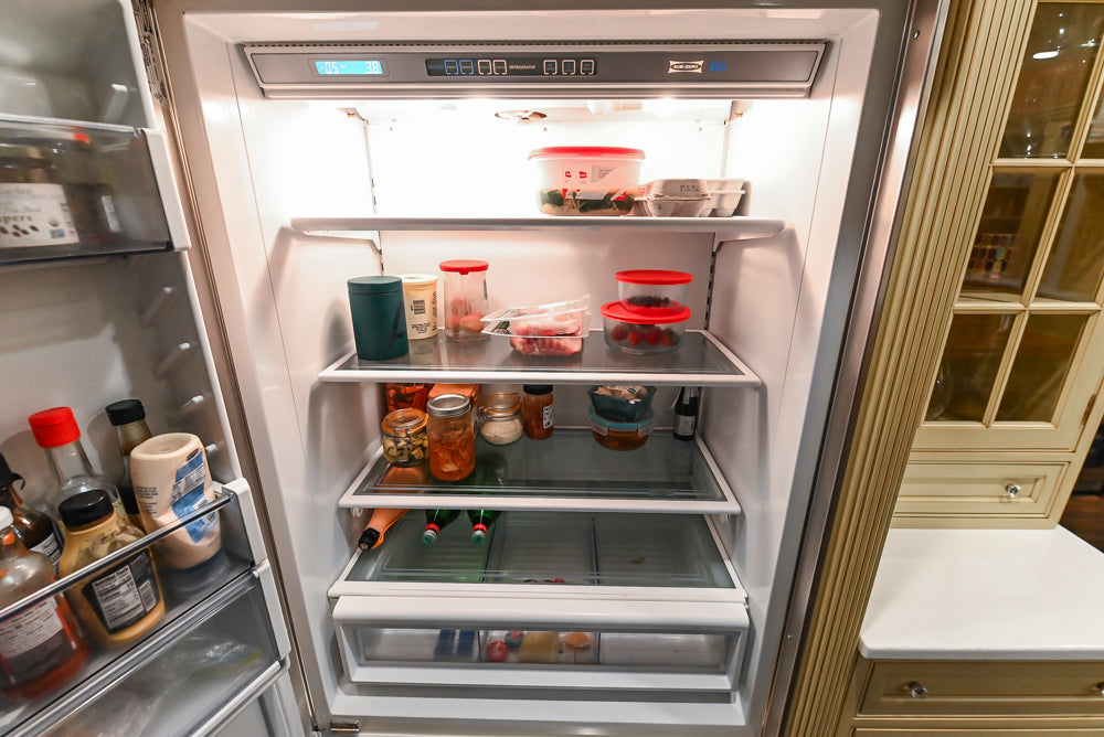 Custom Traditional "Clive-esque" Kitchen with Marble Countertops, Wood Top Island and Appliances