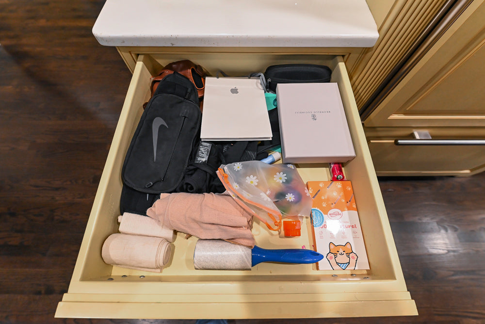 Custom Traditional "Clive-esque" Kitchen with Marble Countertops, Wood Top Island and Appliances