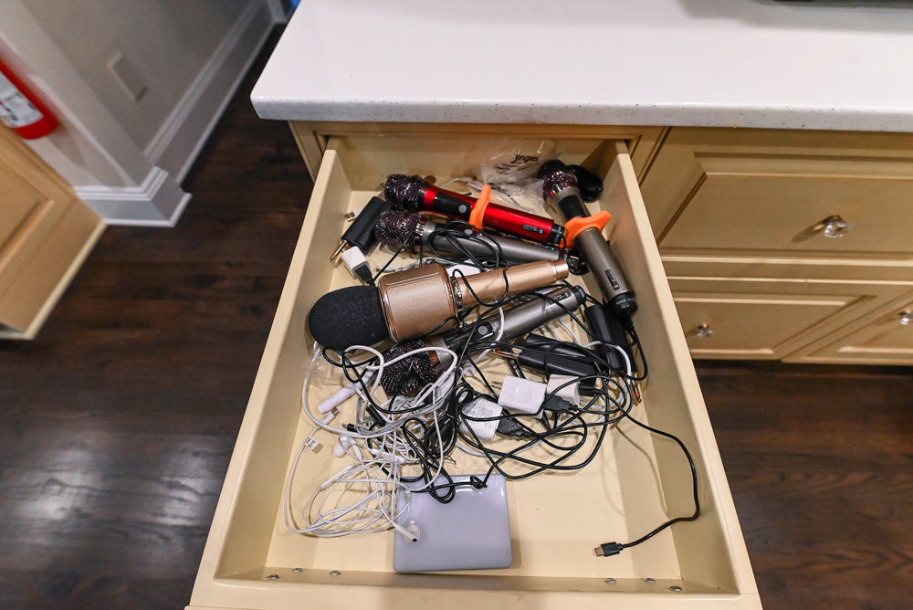 Custom Traditional "Clive-esque" Kitchen with Marble Countertops, Wood Top Island and Appliances