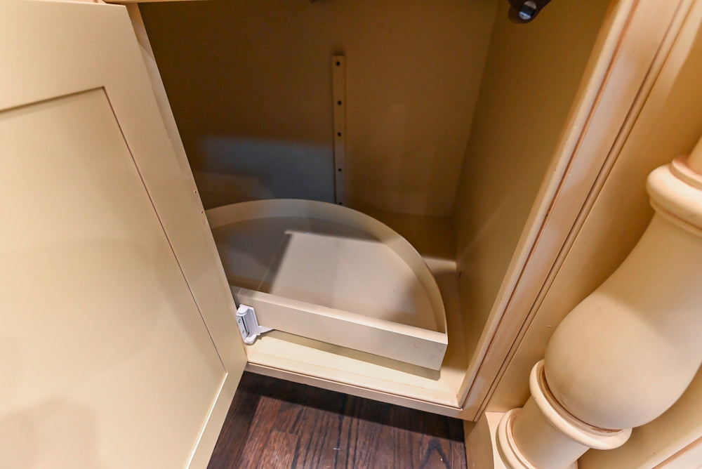 Custom Traditional "Clive-esque" Kitchen with Marble Countertops, Wood Top Island and Appliances