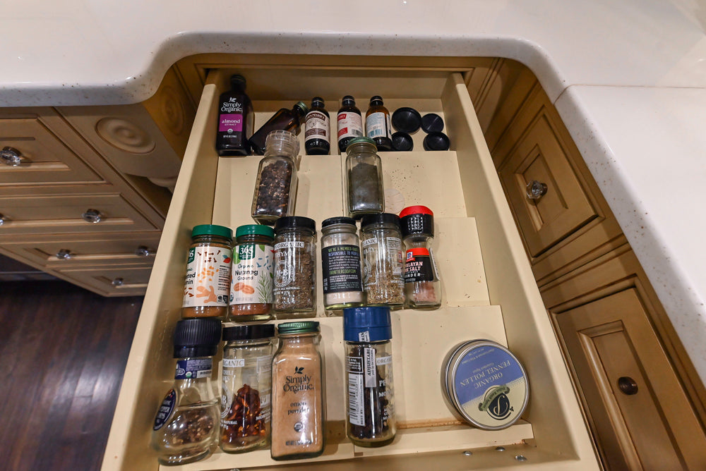Custom Traditional "Clive-esque" Kitchen with Marble Countertops, Wood Top Island and Appliances