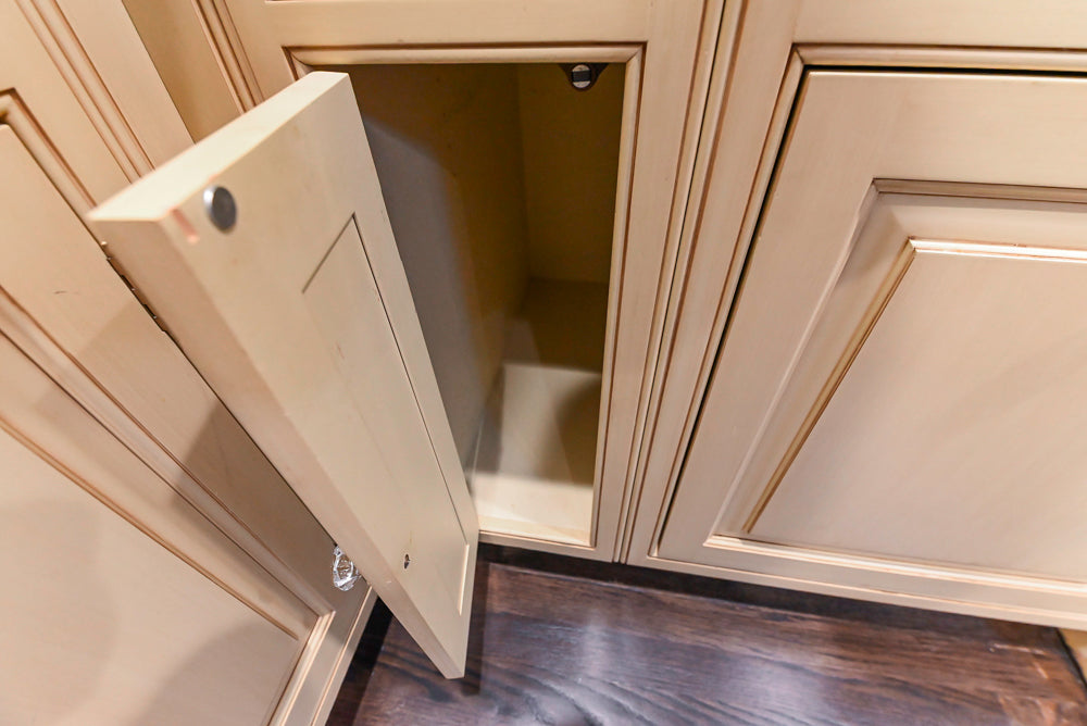 Custom Traditional "Clive-esque" Kitchen with Marble Countertops, Wood Top Island and Appliances