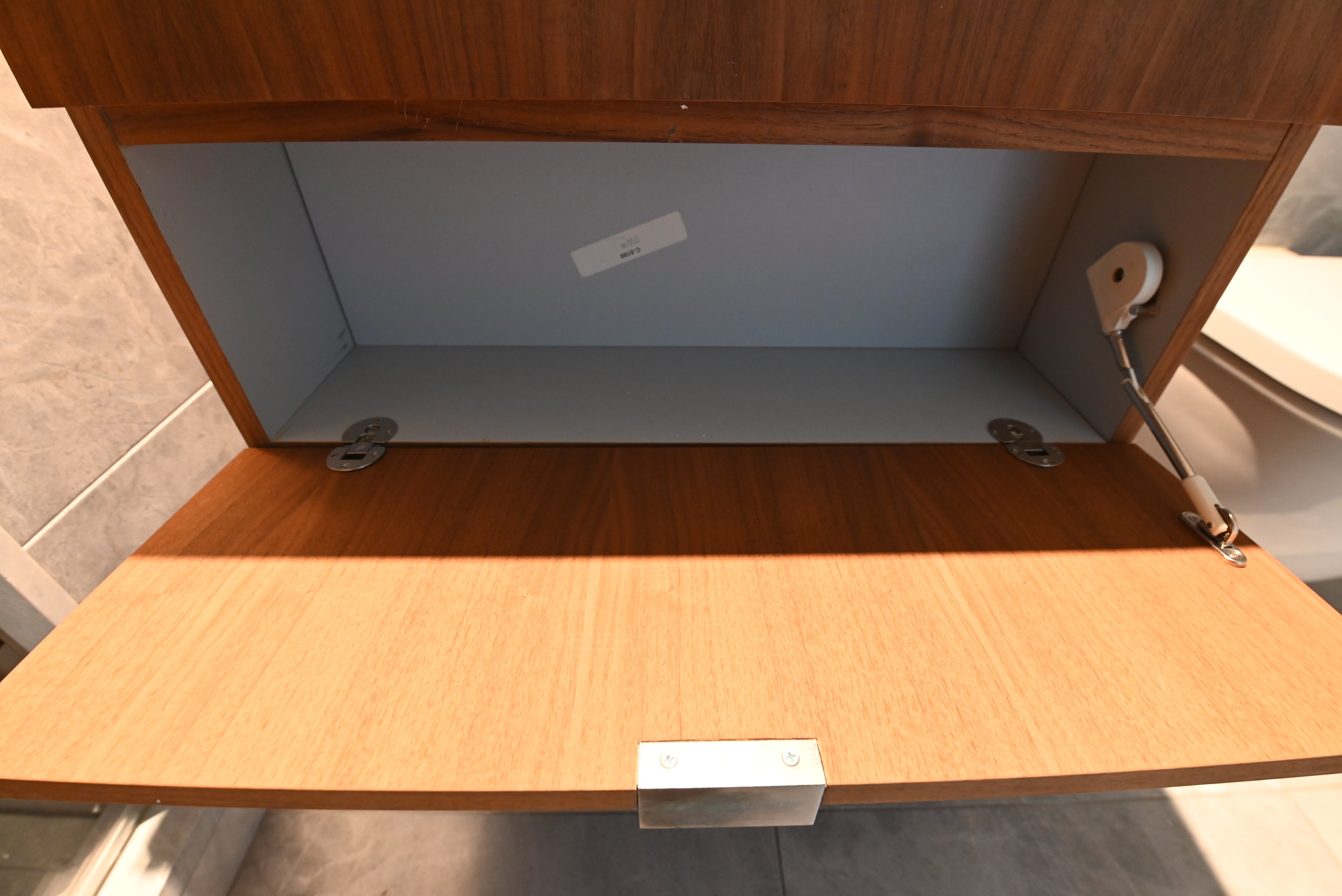 Modern 28" Wood Veneer Single Vanity with Top and Sink - No Faucet