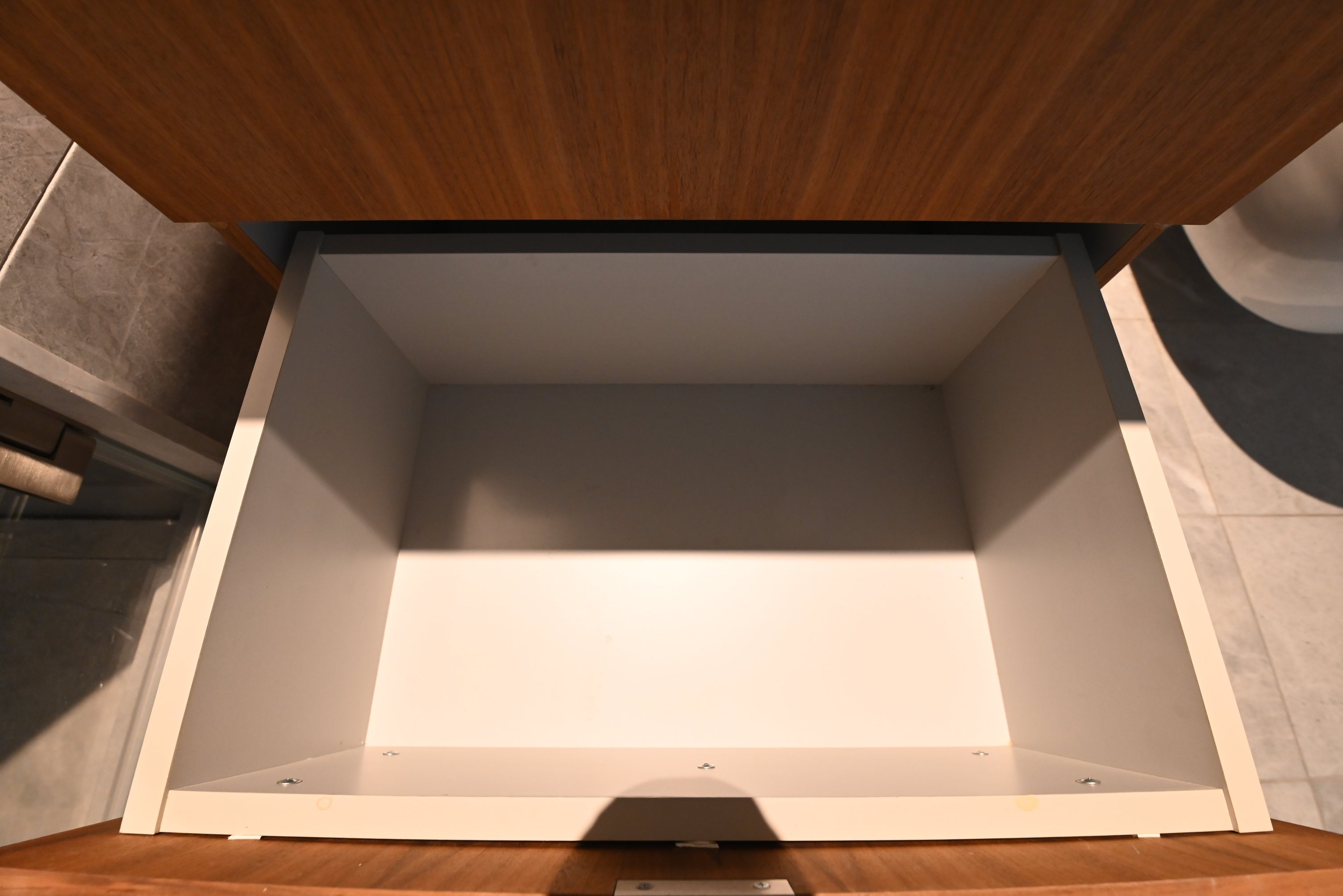 Modern 28" Wood Veneer Single Vanity with Top and Sink - No Faucet