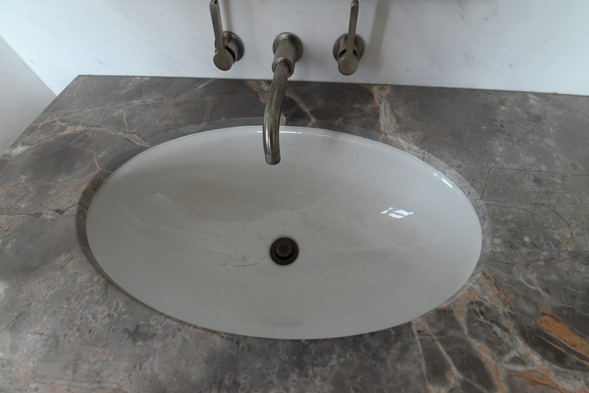 Modern 72" Wood Veneer Double Bowl Vanity with Top and Sinks - No Faucets