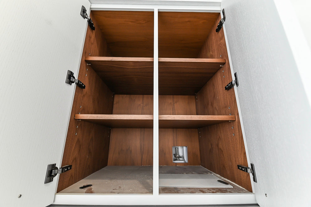 Smallbone Transitional White Kitchen with Island and Quartzite Countertops