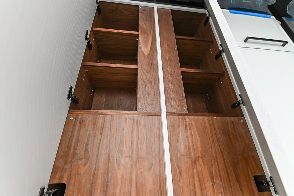 Smallbone Transitional White Kitchen with Island and Quartzite Countertops