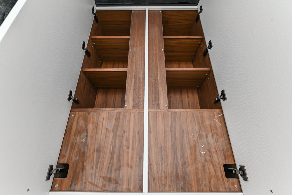 Smallbone Transitional White Kitchen with Island and Quartzite Countertops
