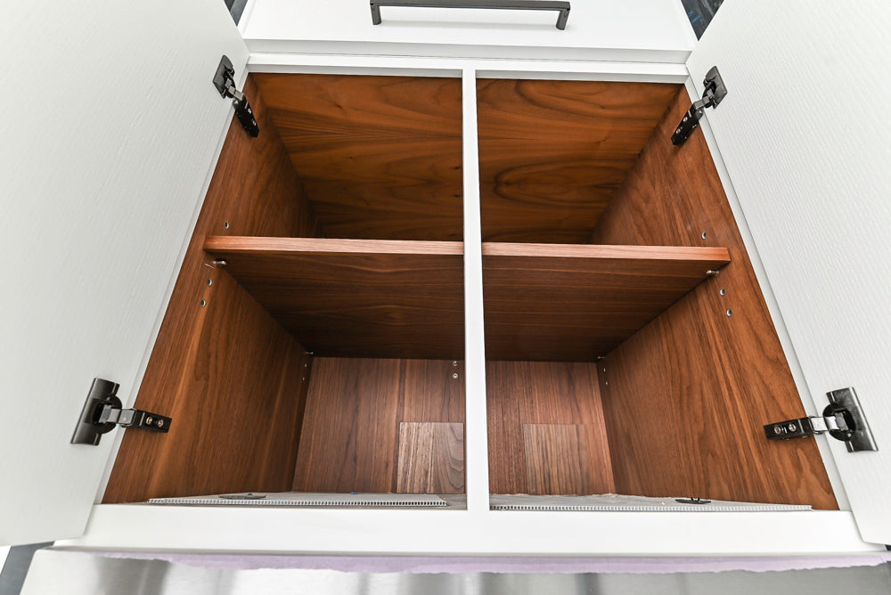 Smallbone Transitional White Kitchen with Island and Quartzite Countertops