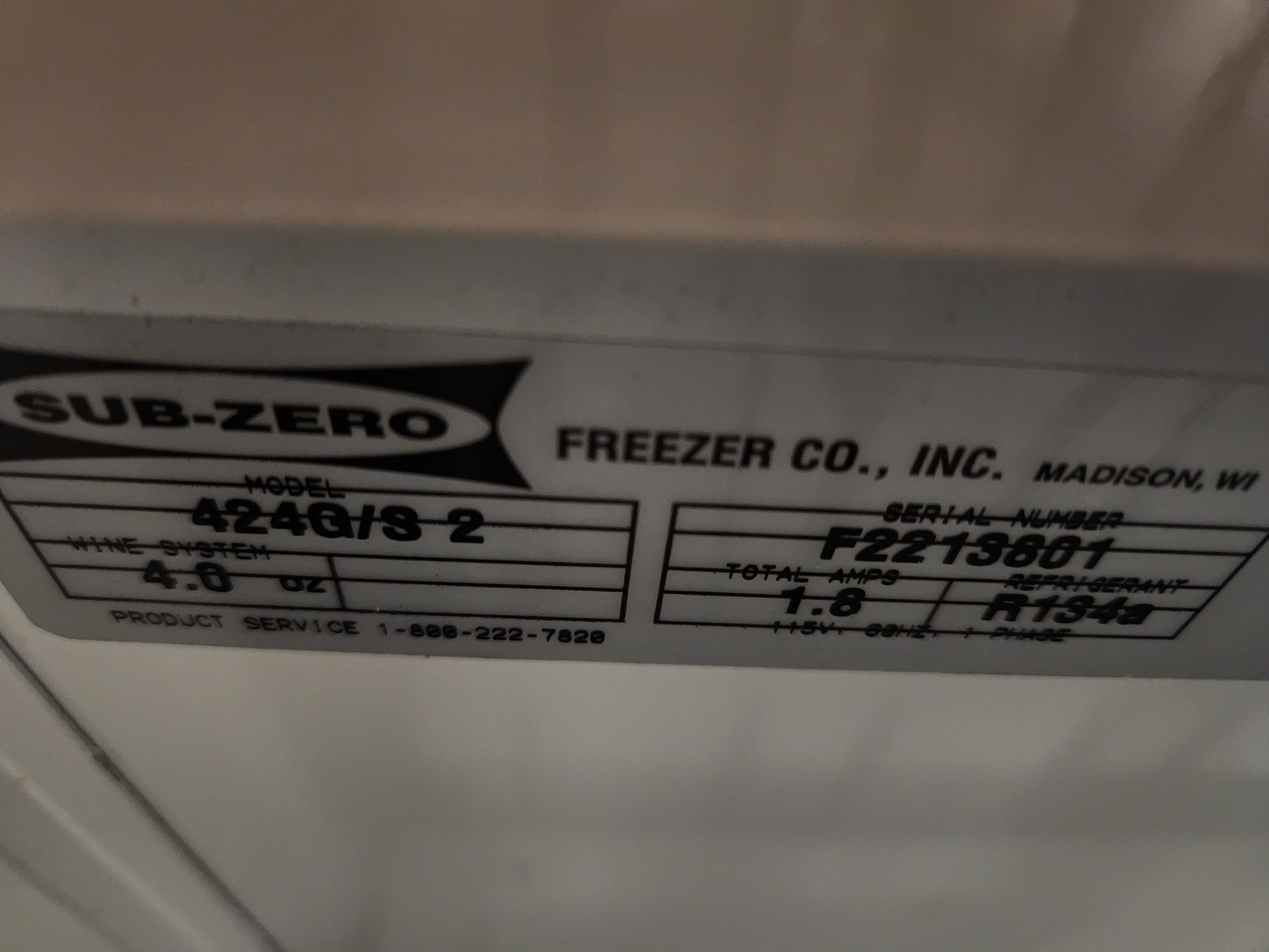 Sub-Zero 424G/S 24" Stainless Steel Undercounter Wine Cooler