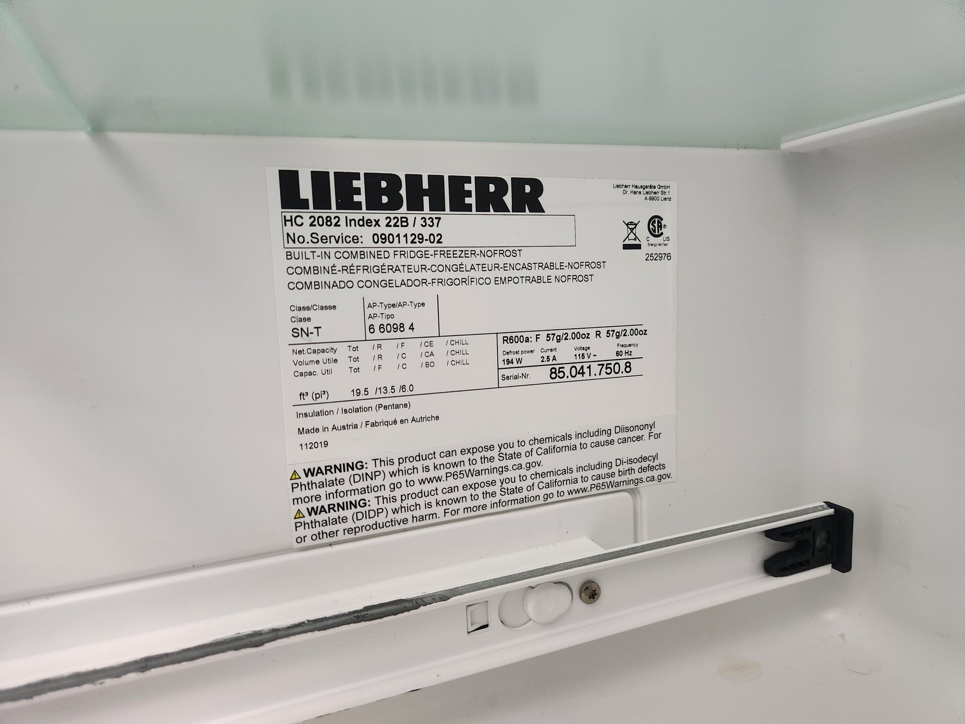 Liebherr HC 2082 36" Paneled 4-Door French Door Refrigerator