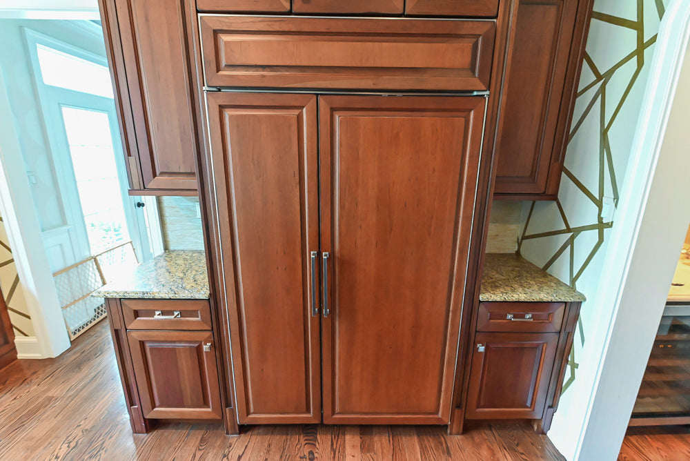 Century Traditional Cherry Kitchen with Granite Countertops and Sub-Zero and Wolf Appliances