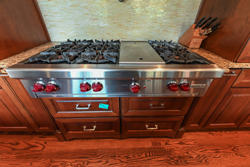 Century Traditional Cherry Kitchen with Granite Countertops and Sub-Zero and Wolf Appliances