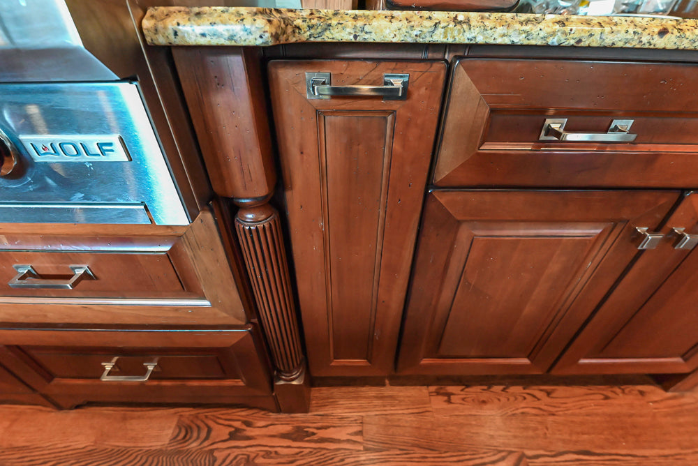 Century Traditional Cherry Kitchen with Granite Countertops and Sub-Zero and Wolf Appliances