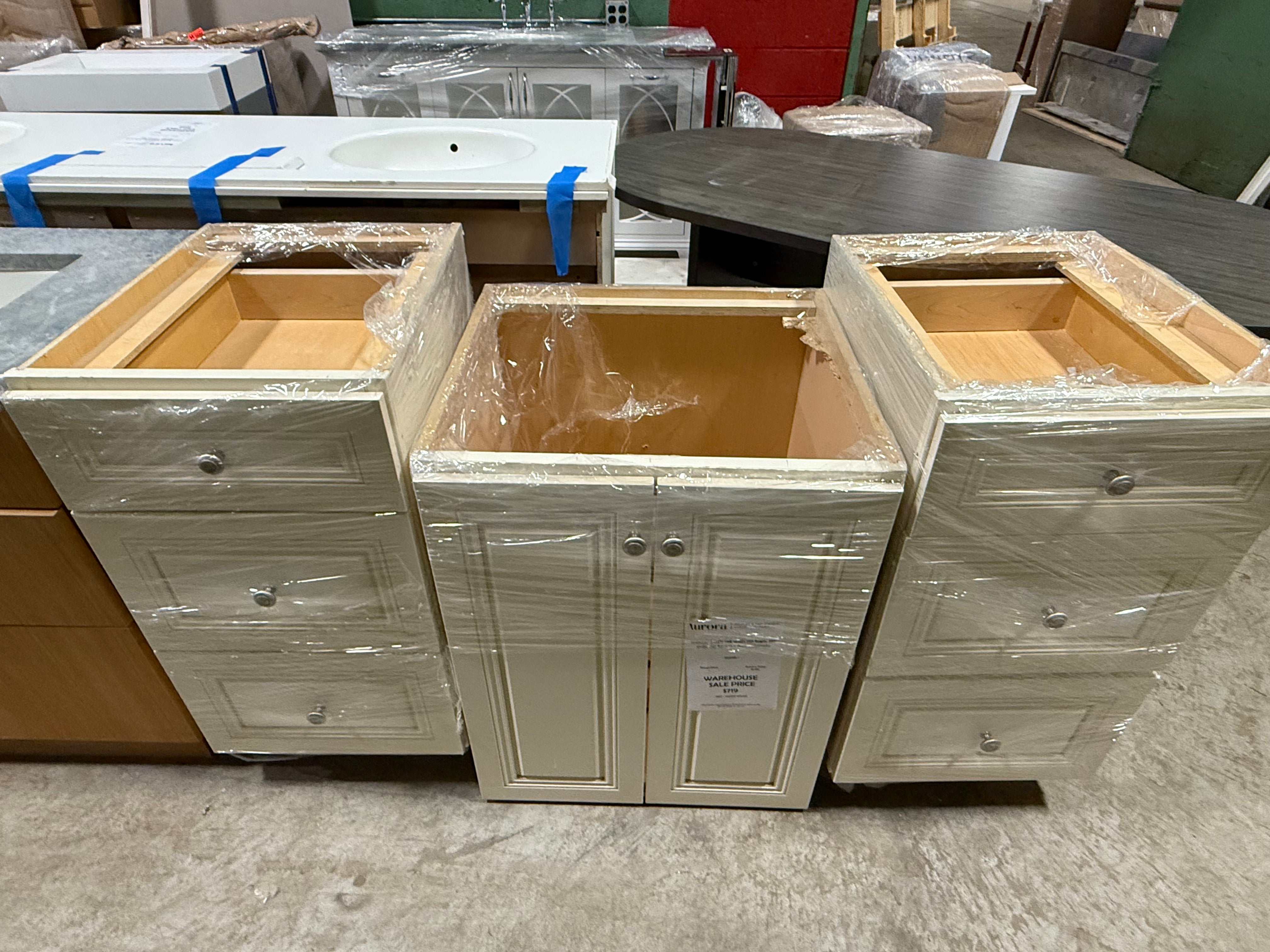 Century Cabinetry Traditional 73" Single Vanity Base - No Top, No Sink, No Faucet