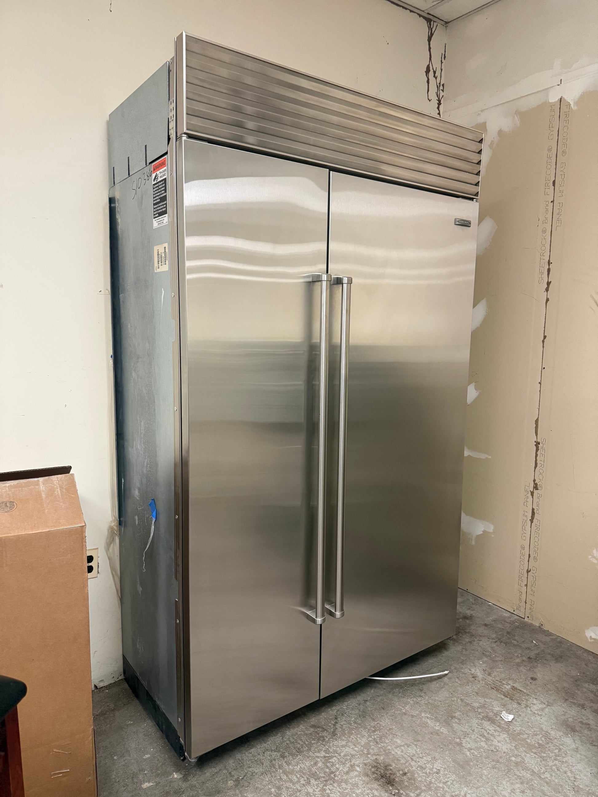 Sub-Zero BI-48S/S/PH 48" Stainless Steel Side by Side Refrigerator, Pre-Owned