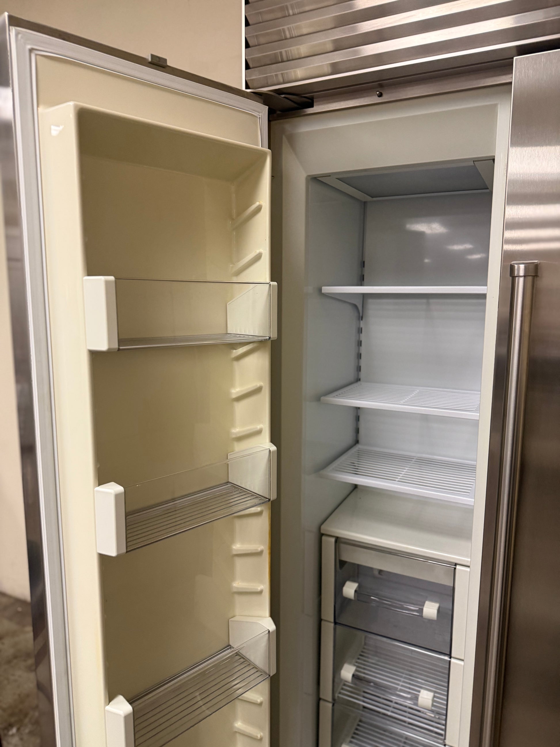 Sub-Zero BI-48S/S/PH 48" Stainless Steel Side by Side Refrigerator, Pre-Owned