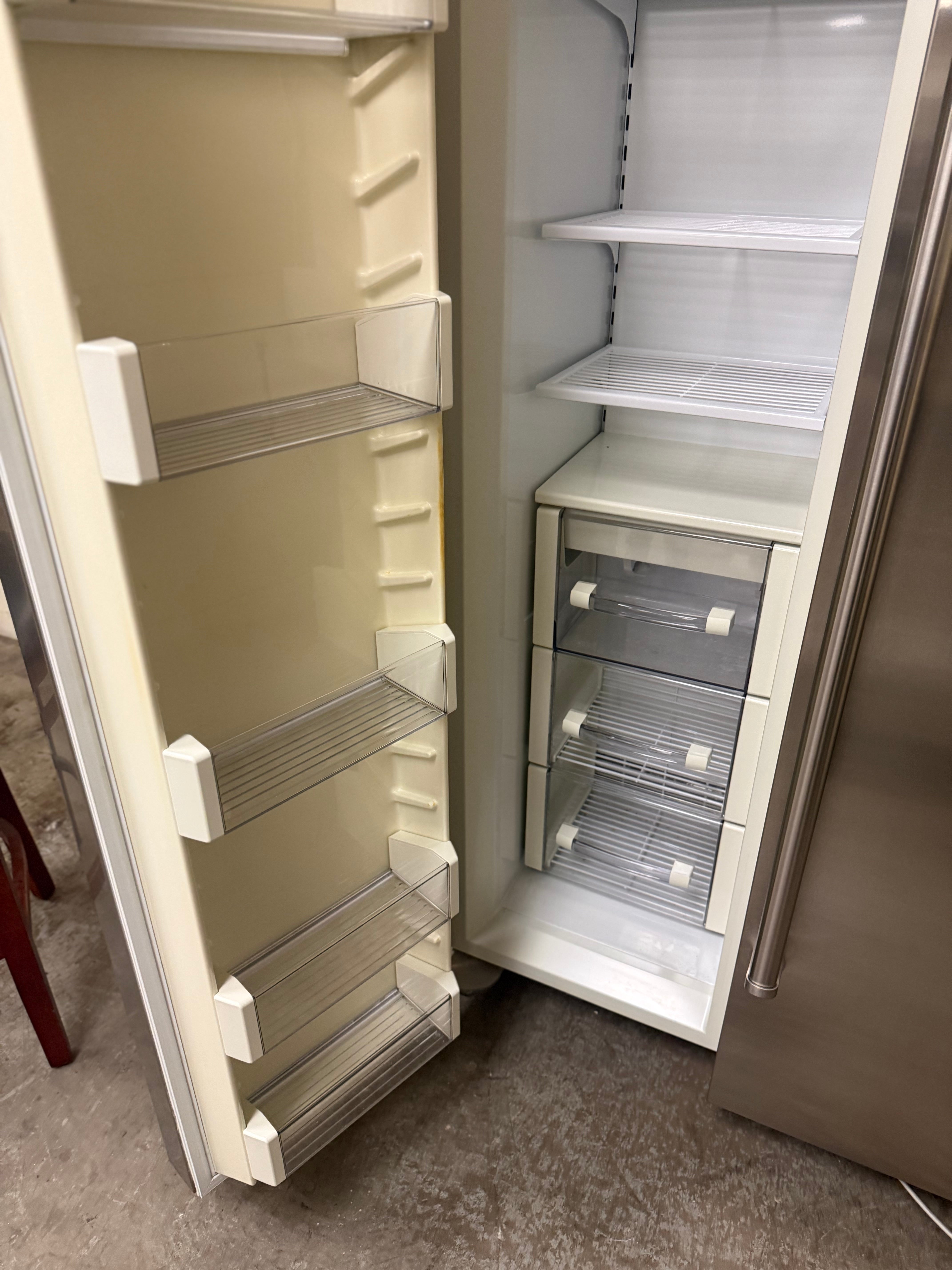 Sub-Zero BI-48S/S/PH 48" Stainless Steel Side by Side Refrigerator, Pre-Owned