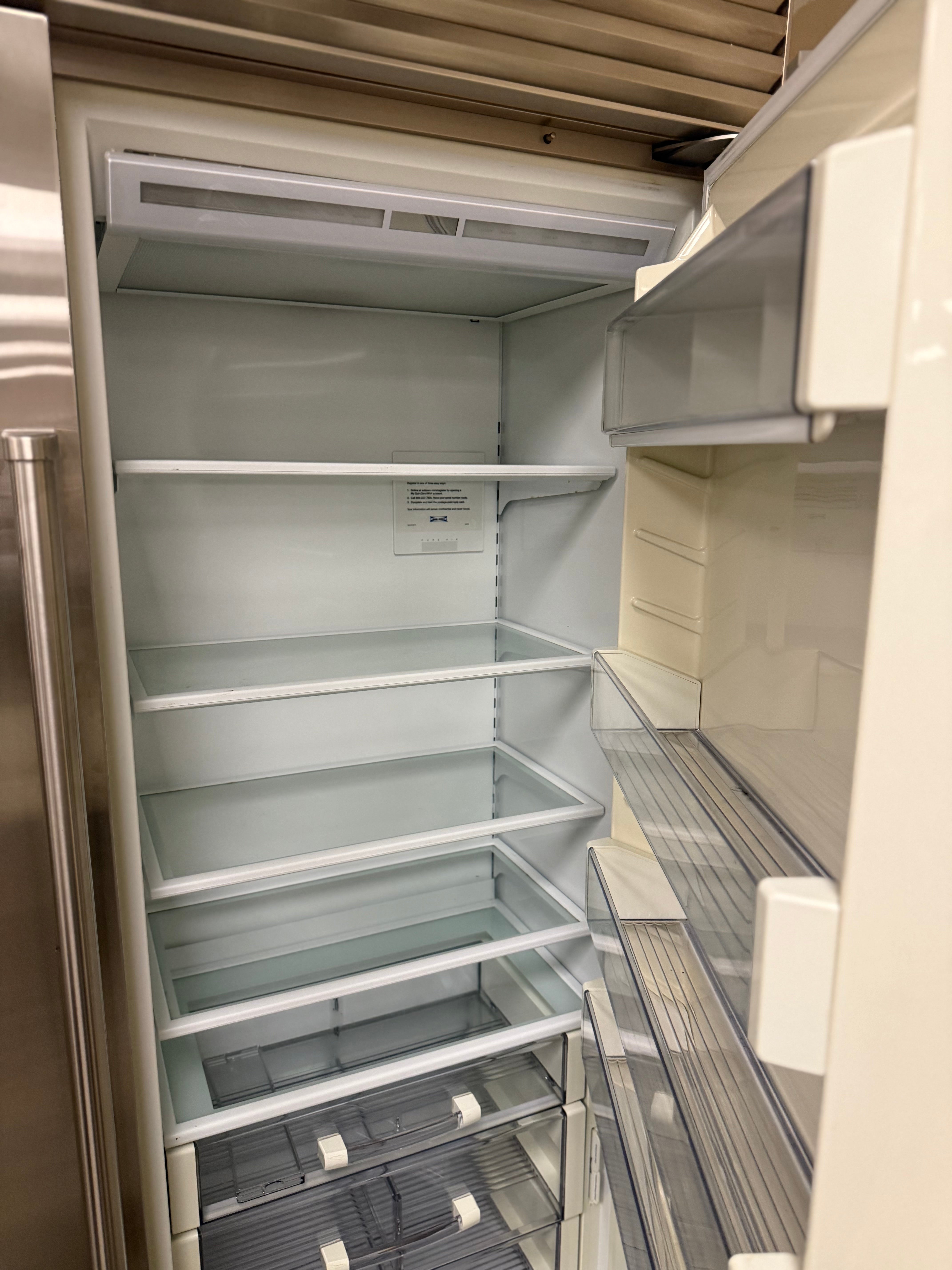 Sub-Zero BI-48S/S/PH 48" Stainless Steel Side by Side Refrigerator, Pre-Owned