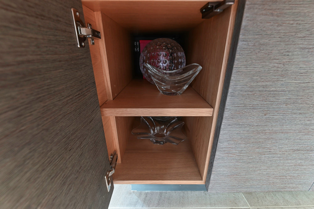 "The Arden" Modern White Gloss Kitchen with Island, Stone Countertops and 60" Wolf Range