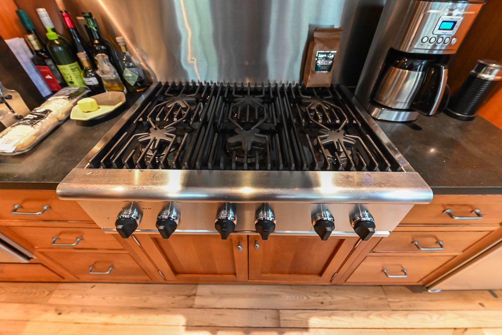 ÒThe DavenportÓ Traditional Wooden Kitchen with Island and 48" Sub-Zero Refrigerator