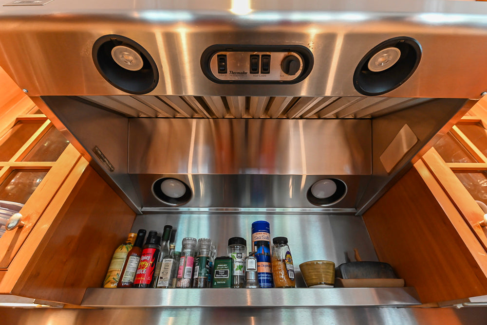 ÒThe DavenportÓ Traditional Wooden Kitchen with Island and 48" Sub-Zero Refrigerator