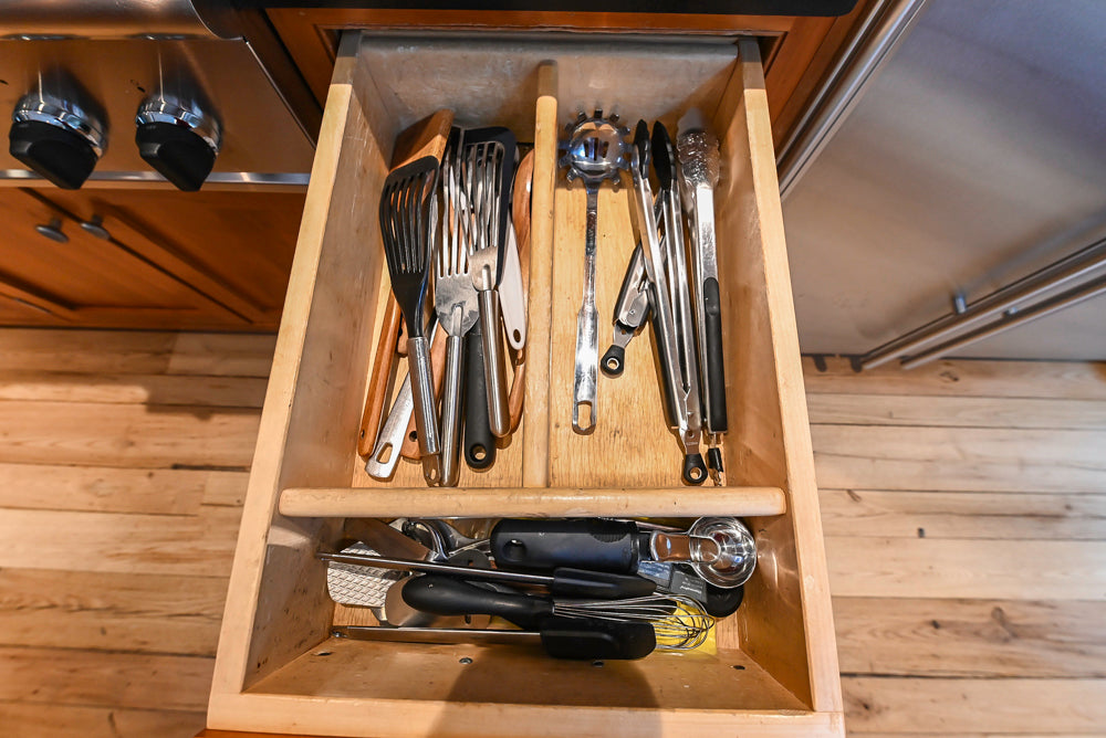 ÒThe DavenportÓ Traditional Wooden Kitchen with Island and 48" Sub-Zero Refrigerator