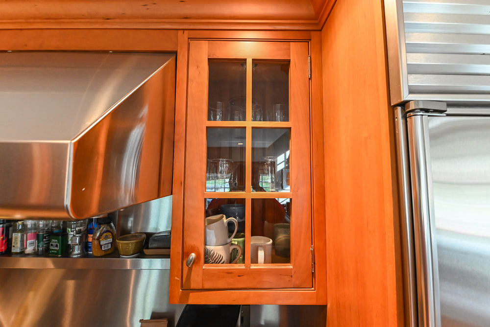 ÒThe DavenportÓ Traditional Wooden Kitchen with Island and 48" Sub-Zero Refrigerator