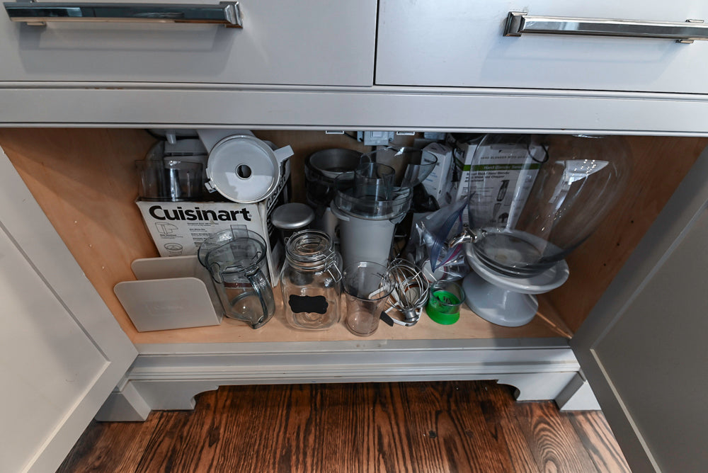 "The Clarendon" Transitional White & Grey Kitchen with Island & Miele Appliances