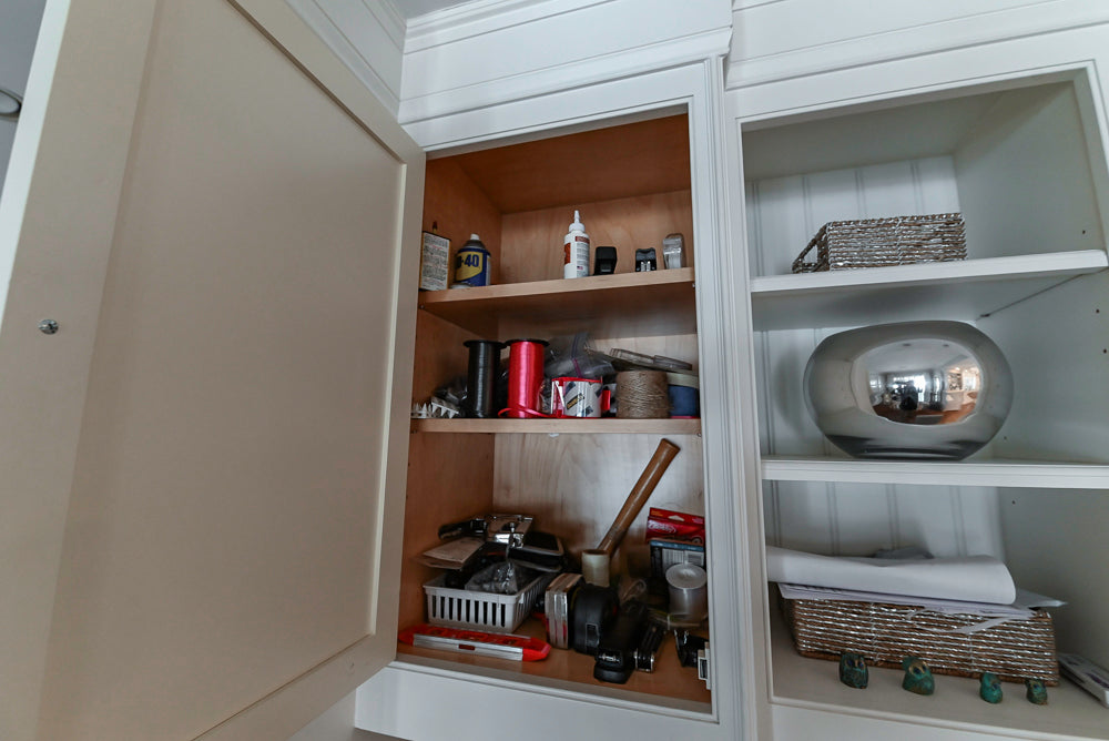 "The Clarendon" Transitional White & Grey Kitchen with Island & Miele Appliances