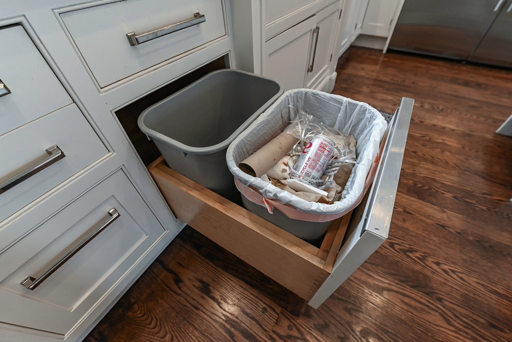 "The Clarendon" Transitional White & Grey Kitchen with Island & Miele Appliances