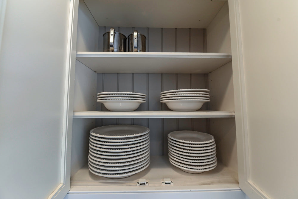 "The Clarendon" Transitional White & Grey Kitchen with Island & Miele Appliances