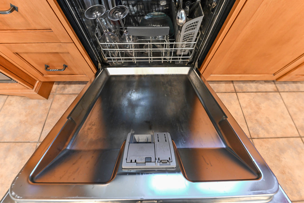 "The Whitford" Transitional Wooden Kitchen with Granite Countertops & Island